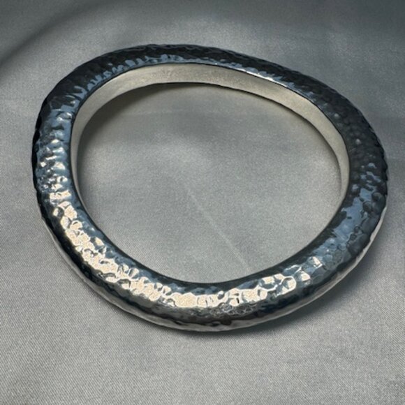 Simon Sebbag Hammered Sterling Silver Bracelet - Picture 2 of 8